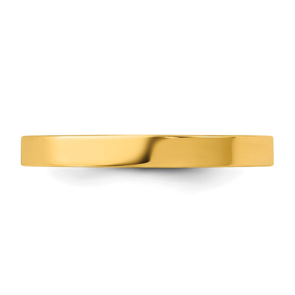 Madi K High Polished Flat Band Baby / Children's Ring - WBC
