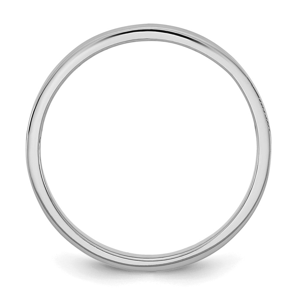 Madi K High Polished Flat Band Baby / Children's Ring - WBC