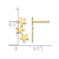 Madi K Polished 3-Star Childrens Post Earrings - WBC