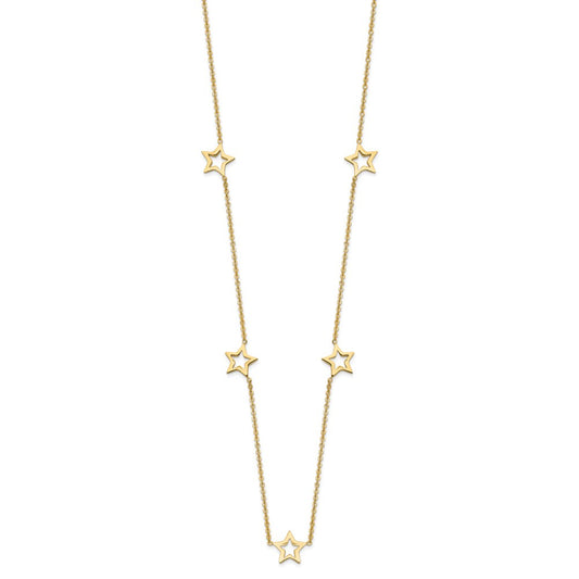 Open Stars Necklace Plus Extension - WBC