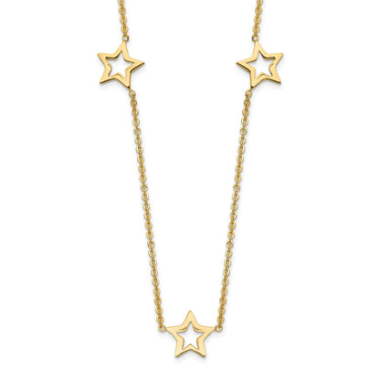 Open Stars Necklace Plus Extension - WBC