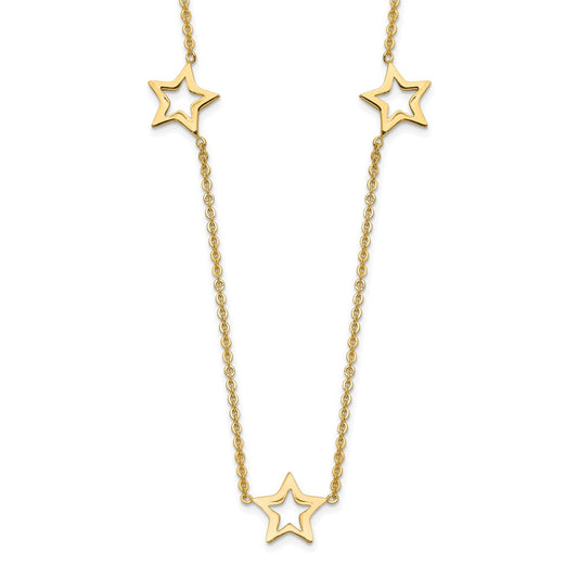 Open Stars Necklace Plus Extension - WBC