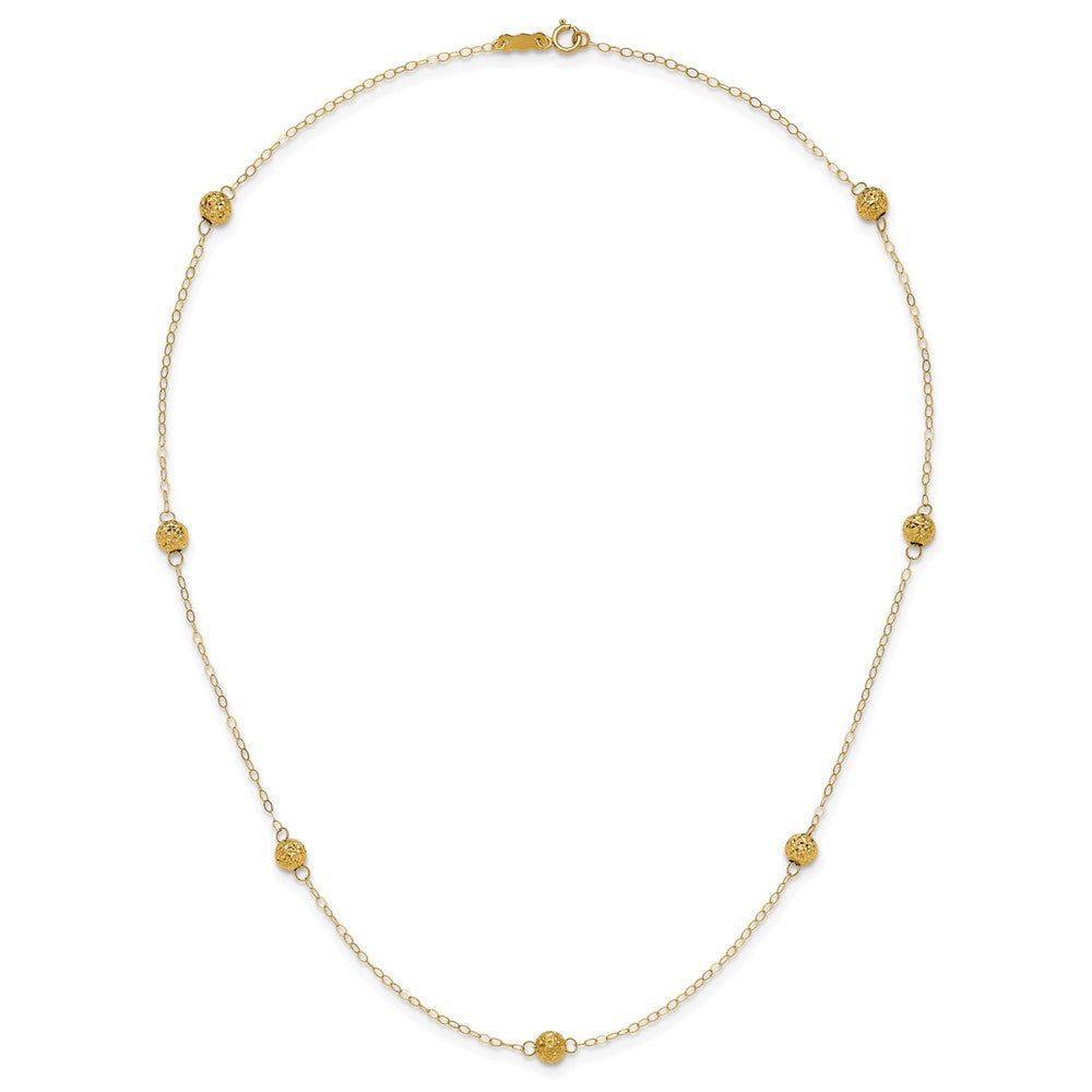 Polished Textured Beads 7-Station Necklace - WBC