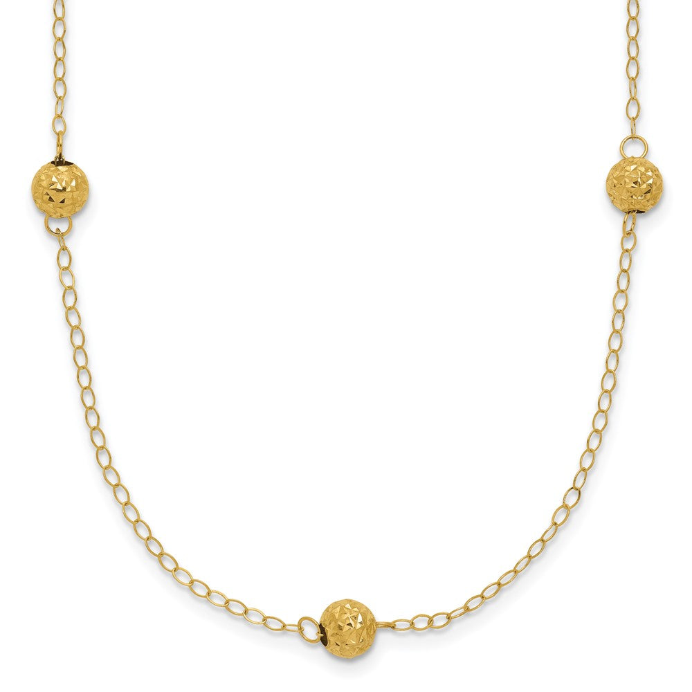 Polished Textured Beads 7-Station Necklace - WBC