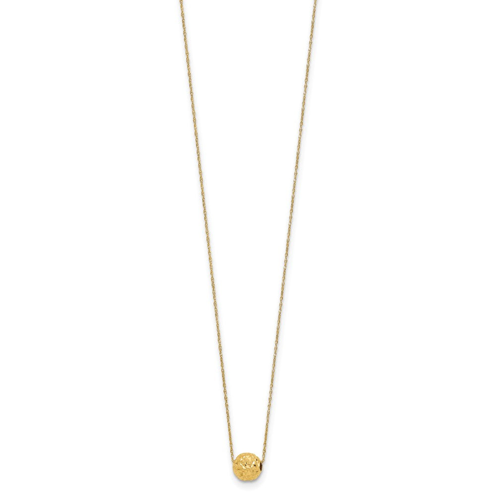 Polished Textured Bead Necklace - WBC