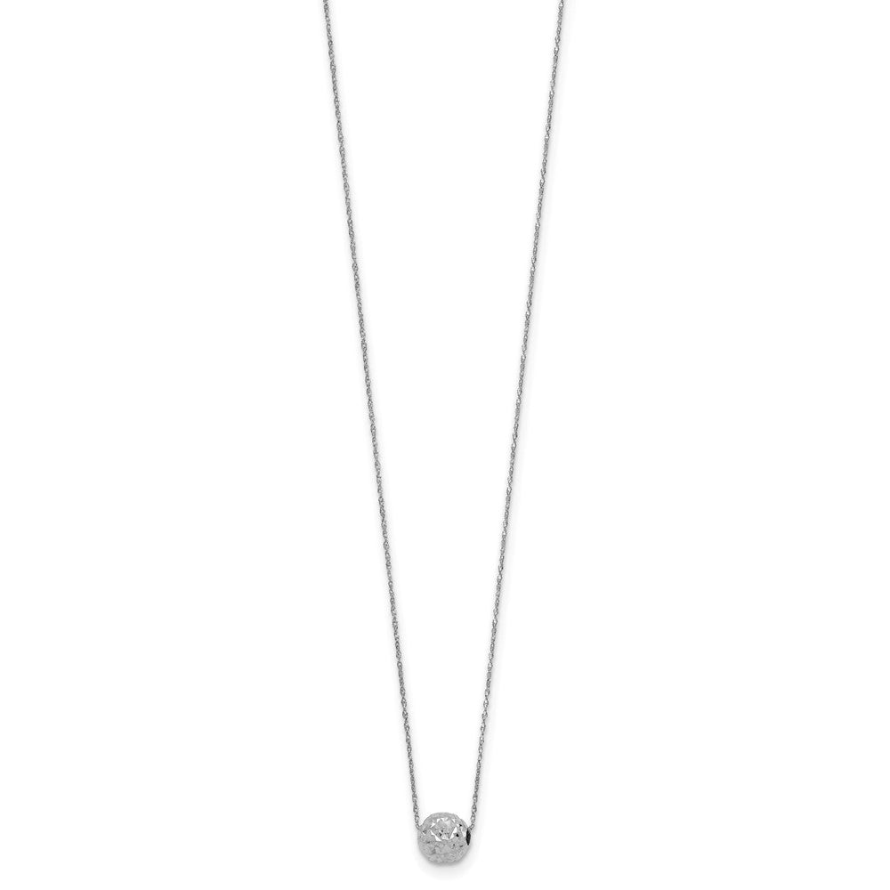 Polished Textured Bead Necklace - WBC