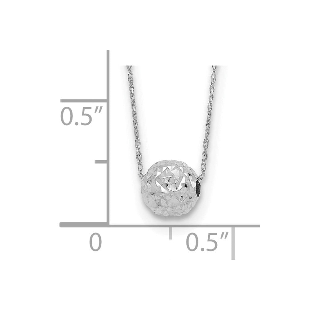 Polished Textured Bead Necklace - WBC