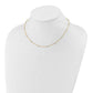 Two-tone Ropa Chain and Mirror Beads Station Necklace Plus Extender - WBC
