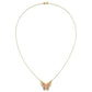 and with Rhodium Large Filigree Butterfly Necklace - WBC