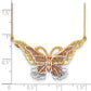and with Rhodium Large Filigree Butterfly Necklace - WBC