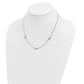 Tri Color 2 Strand w/Puff Beads w/2 IN Ext Necklace - WBC