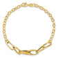 Polished Textured Fancy Link Bracelet - WBC
