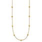 Diamond-cut Beads Station Necklace - WBC