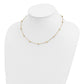 Diamond-cut Beads Station Necklace - WBC