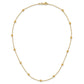 Diamond-cut Beads Station Necklace - WBC