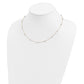 Tri-color Polished Diamond-cut Beads Station Necklace - WBC