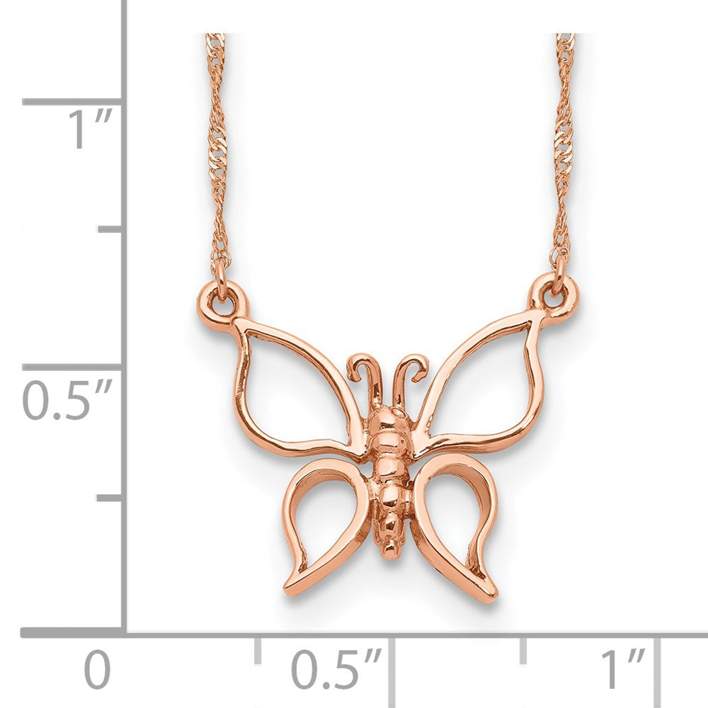 Polished Open Butterfly Necklace - WBC