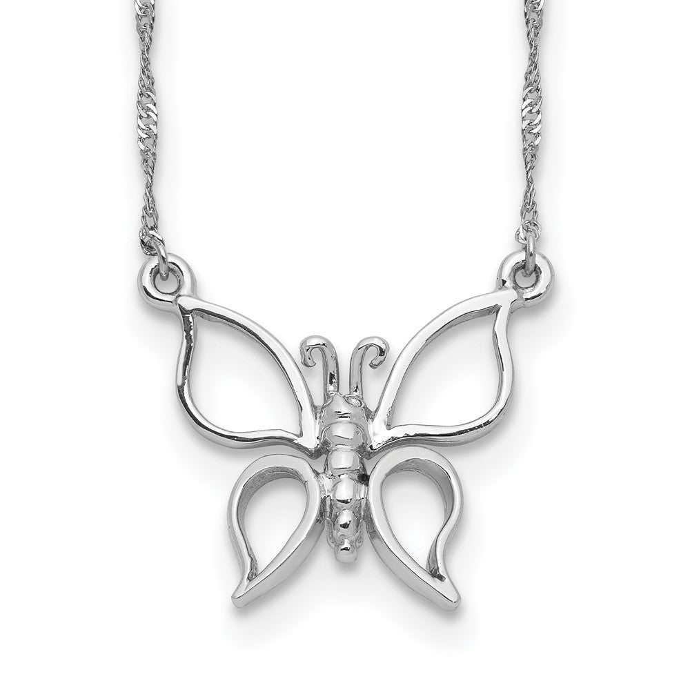 Polished Open Butterfly Necklace - WBC