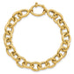 Polished Fancy Oval Cable Link Bracelet - WBC