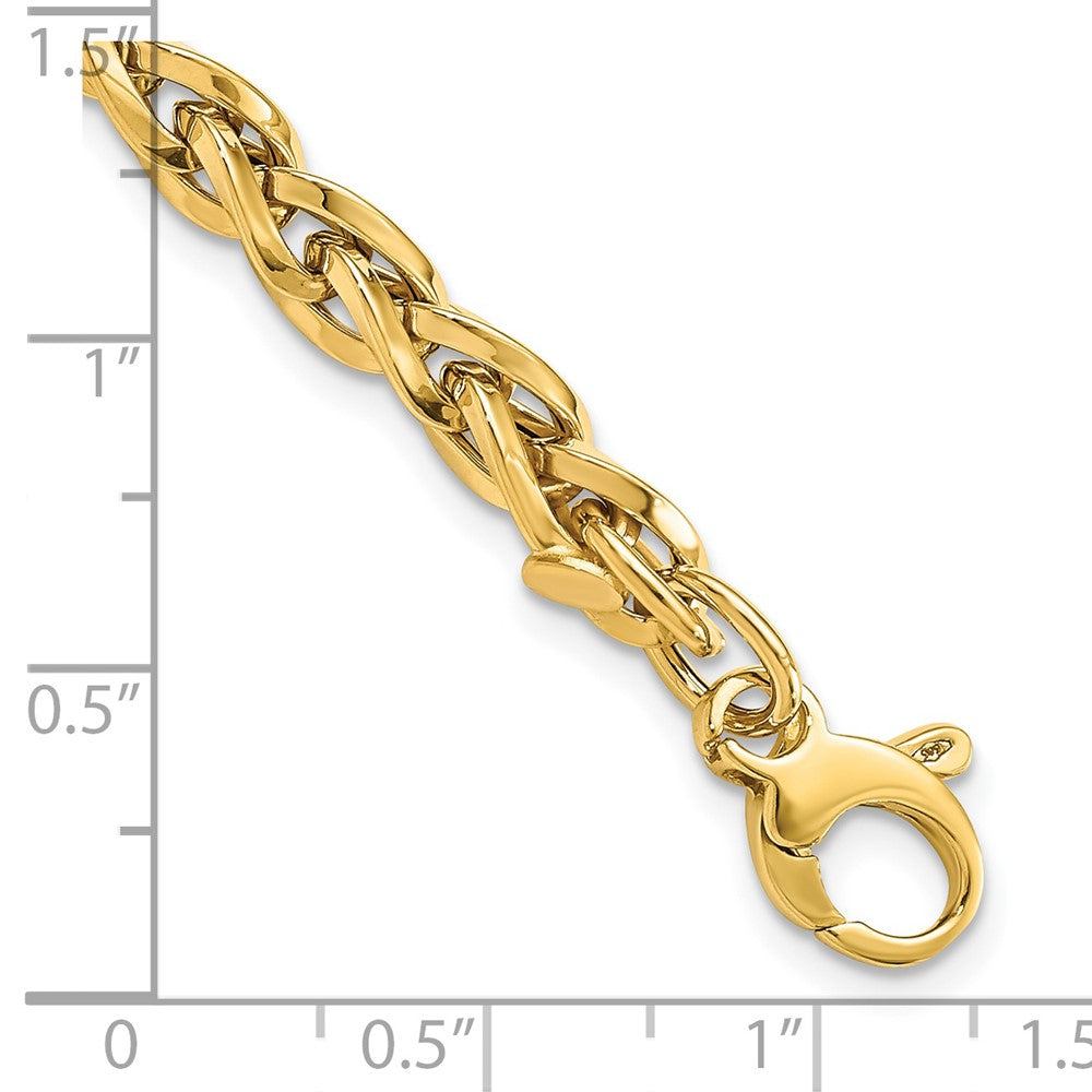 Polished Fancy Link Bracelet Plus Extender - WBC