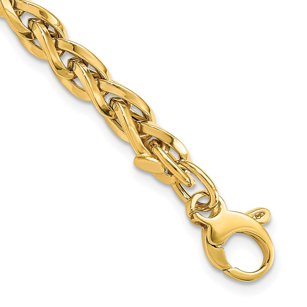 Polished Fancy Link Bracelet Plus Extender - WBC