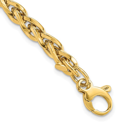Polished Fancy Link Bracelet Plus Extender - WBC