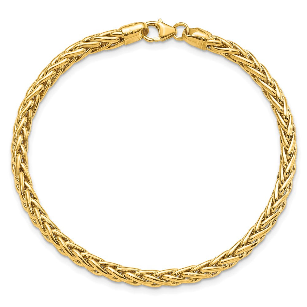 Polished Fancy Wheat Link Bracelet - WBC