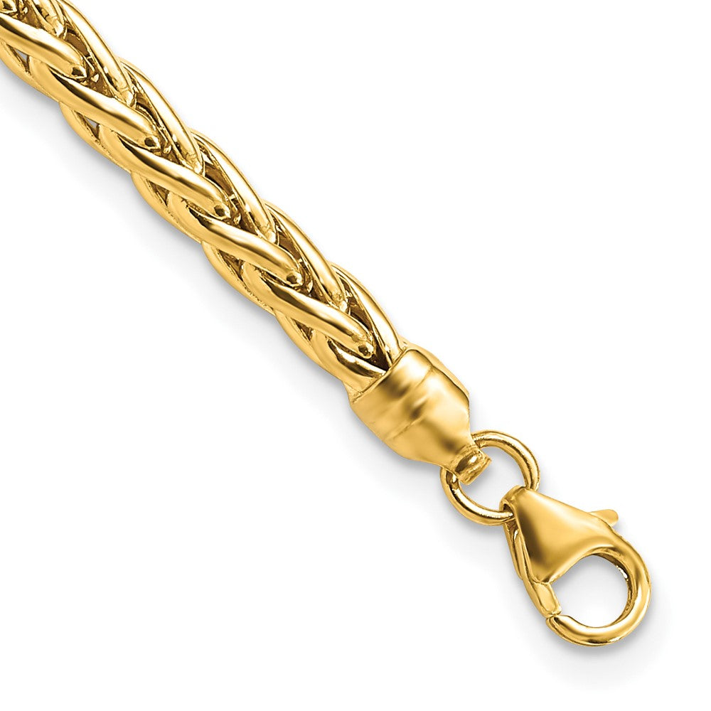 Polished Fancy Wheat Link Bracelet - WBC