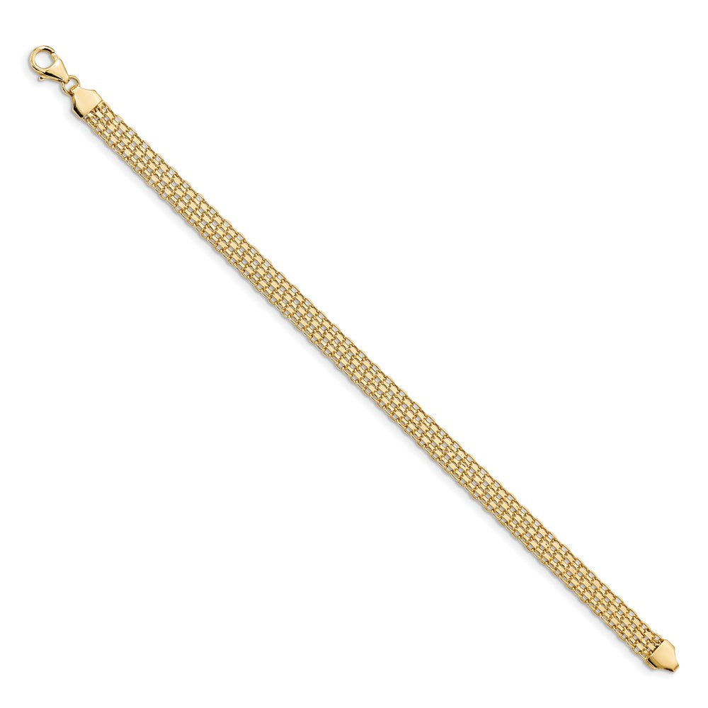 Polished Fancy Bismark Link Bracelet - WBC