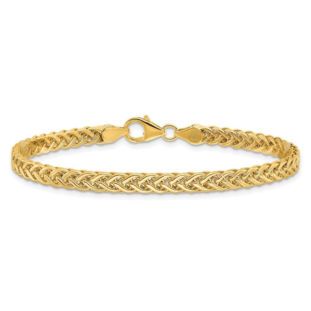 Polished Fancy Braided Link Bracelet - WBC