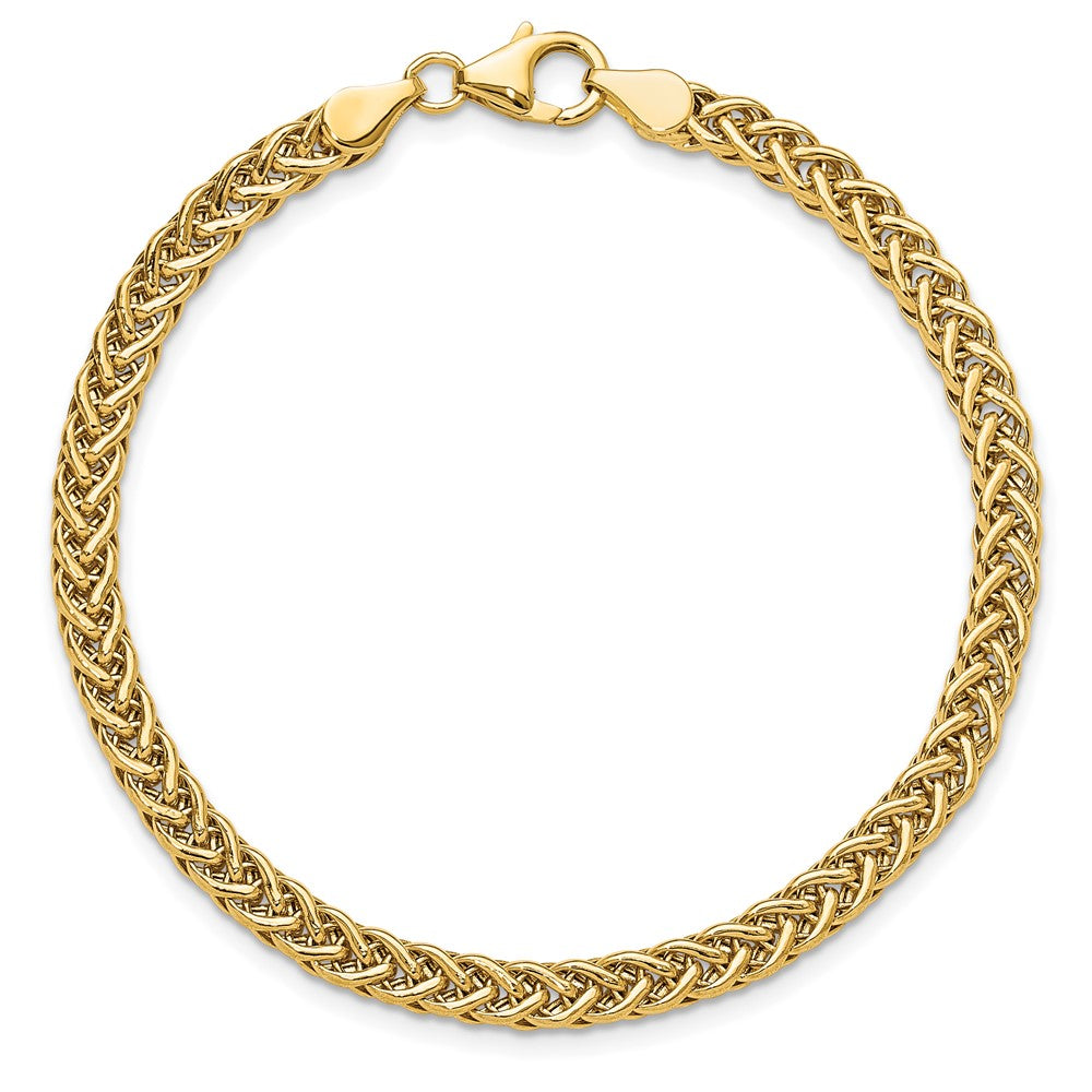 Polished Fancy Braided Link Bracelet - WBC