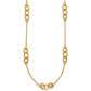 Polished Fancy Linked Ovals 5-Station Necklace - WBC