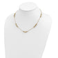 Polished Fancy Linked Ovals 5-Station Necklace - WBC