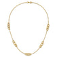 Polished Fancy Linked Ovals 5-Station Necklace - WBC