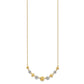 Two-tone Polished Diamond-cut Graduated Barrel Beads Necklace - WBC