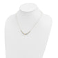 Two-tone Polished Diamond-cut Graduated Barrel Beads Necklace - WBC