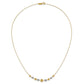 Two-tone Polished Diamond-cut Graduated Barrel Beads Necklace - WBC