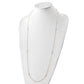 Two-tone Polished and Textured Circles Necklace - WBC