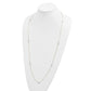 Two-tone Polished and Textured Circles Necklace - WBC