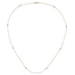 Two-tone Polished and Textured Circles Necklace - WBC