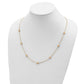 Textured 7 Stations Ball Necklace - WBC