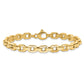 Polished and Textured Fancy Link Bracelet - WBC