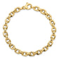 Polished and Textured Fancy Link Bracelet - WBC