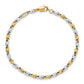Two-tone Polished Fancy Link Bracelet - WBC
