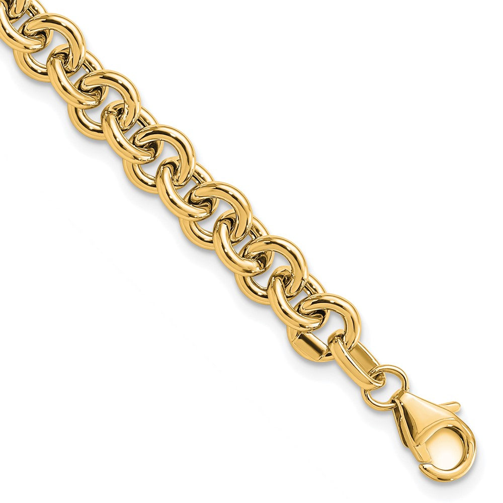 Polished Fancy Rolo Link Bracelet - WBC