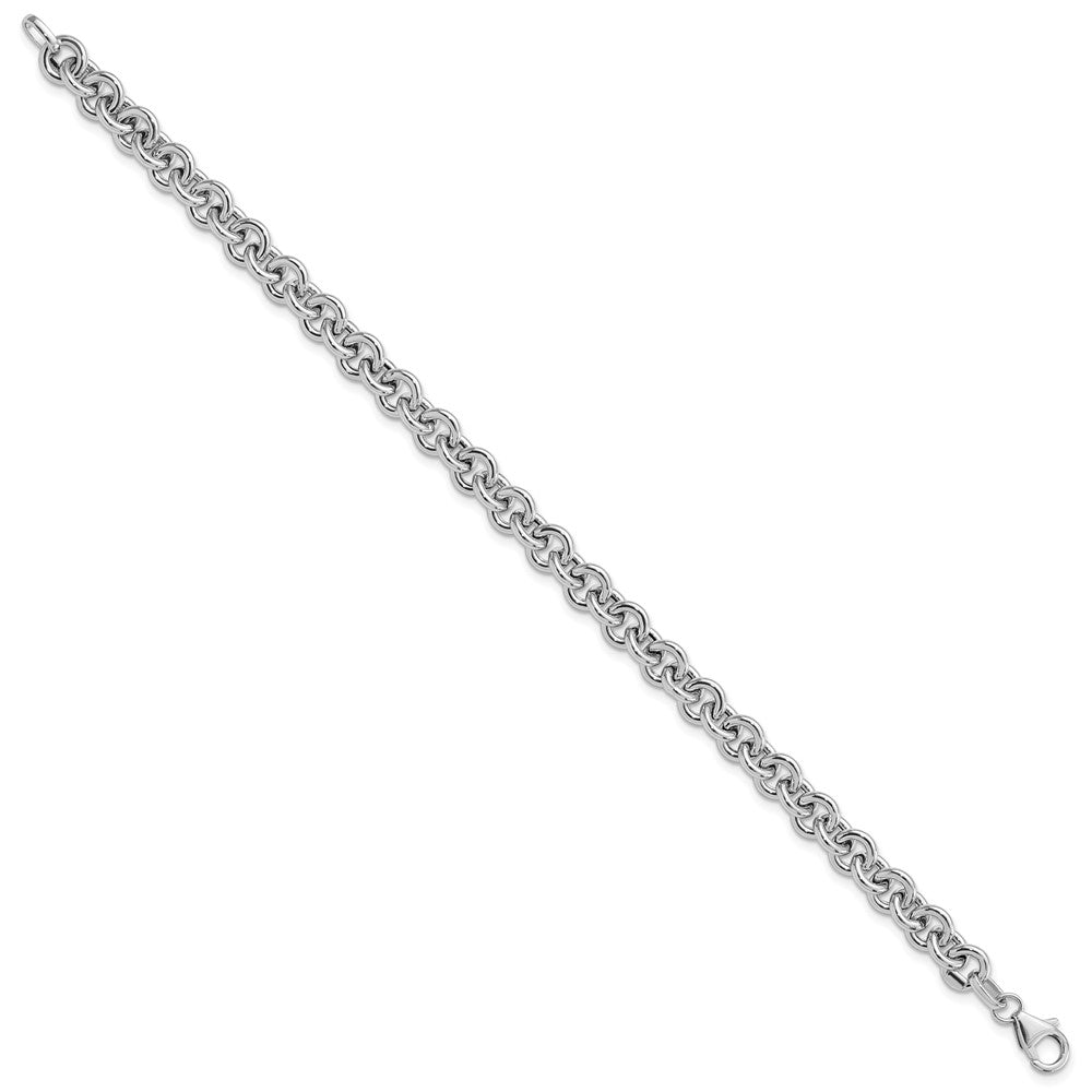 Polished Fancy Rolo Link Bracelet - WBC