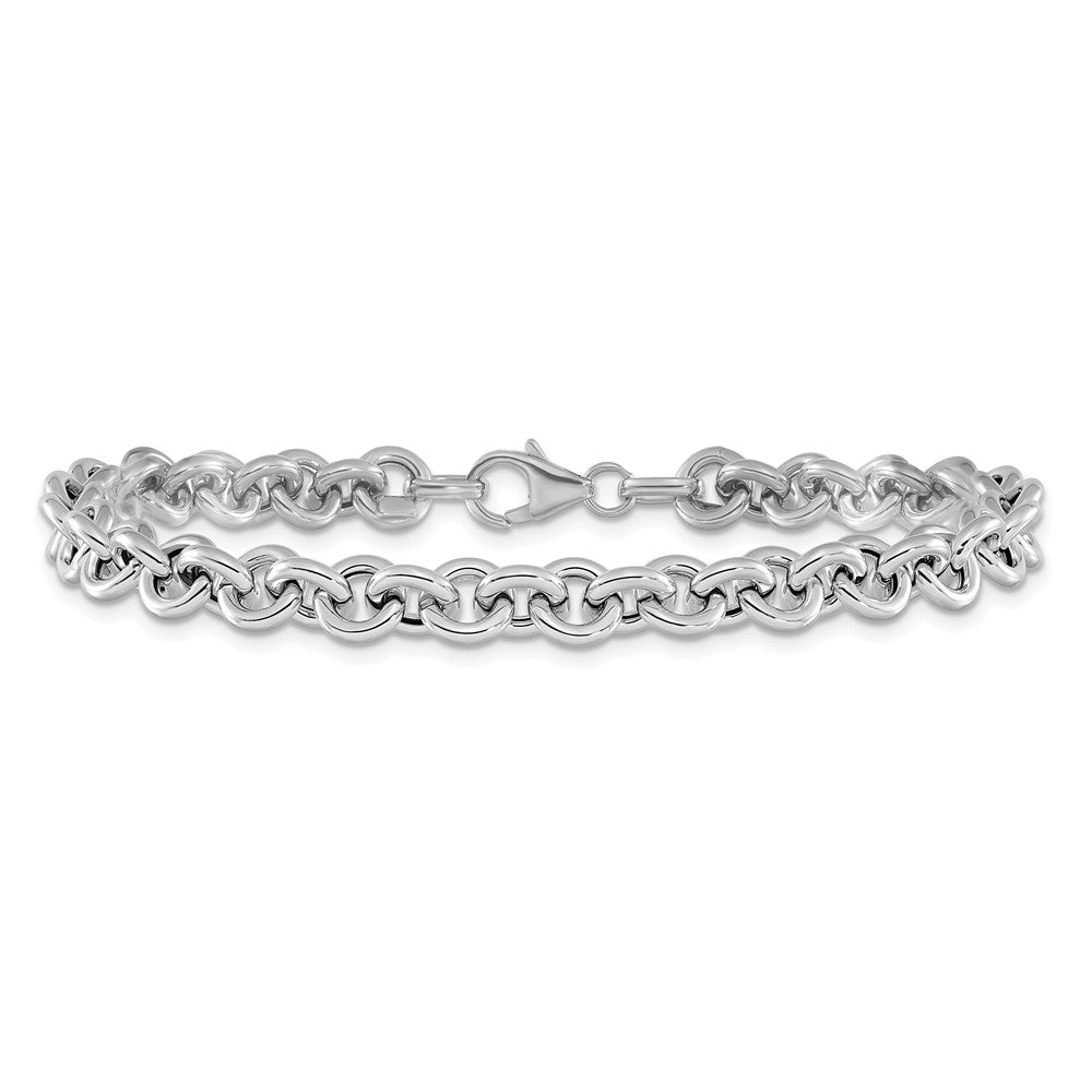 Polished Fancy Rolo Link Bracelet - WBC