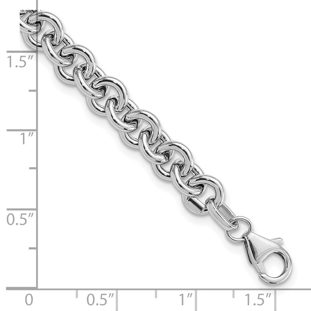 Polished Fancy Rolo Link Bracelet - WBC