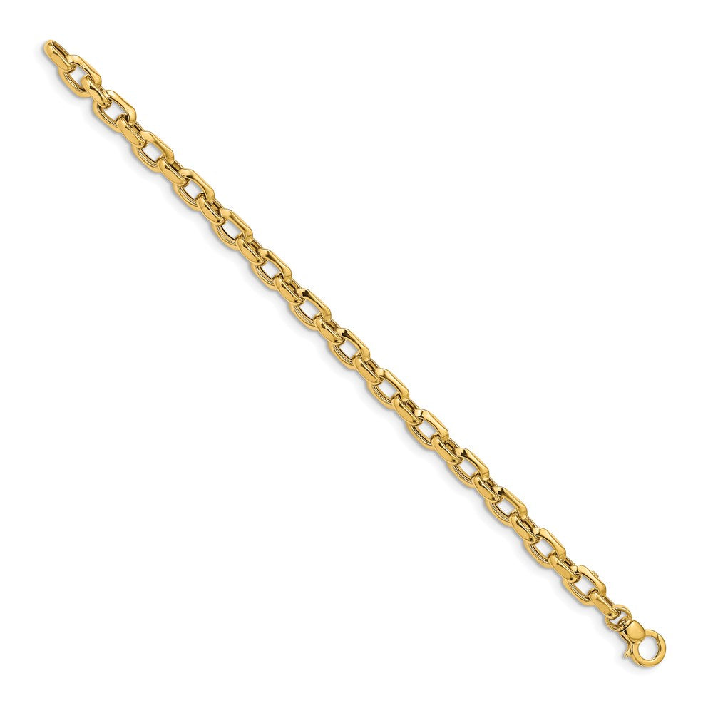 Polished Fancy Cable Link Bracelet - WBC