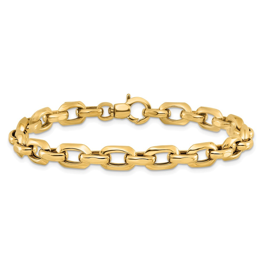Polished Fancy Cable Link Bracelet - WBC